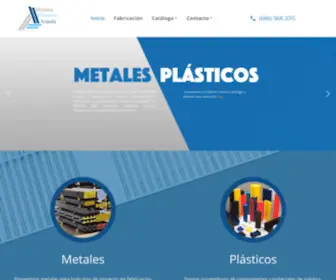 Metalesplasticos.com(Metales Plásticos Aranda) Screenshot