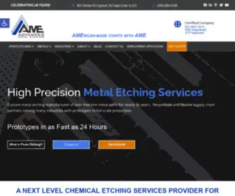 Metaletching.com(Photo Etching Services) Screenshot