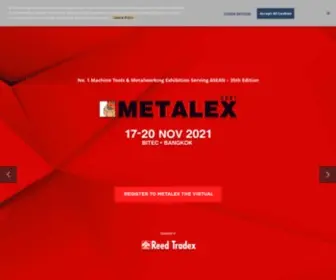 Metalex.co.th(Event on Machine Tools & Metalworking Solution) Screenshot