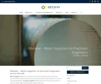 Metalex.co.uk(Metal Suppliers) Screenshot