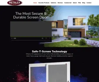 MetalexDoors.com(Metalex Security Products) Screenshot