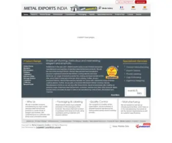 Metalexportsindia.com(Kitchen Utensils Manufacturer) Screenshot