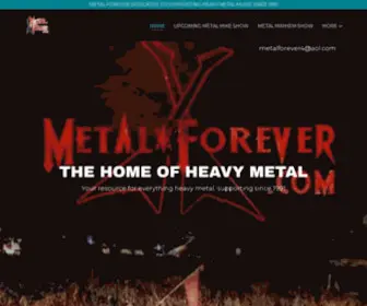 Metalforever.com(Metal Forever) Screenshot