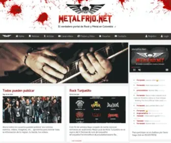 Metalfrio.net(Rock y Metal desde Colombia) Screenshot