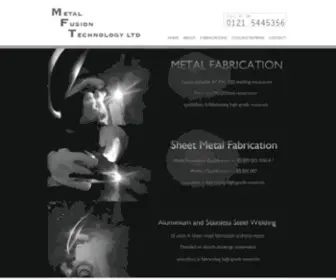 Metalfusion.co.uk(Welding, Metal Work & Fabrication Birmingham) Screenshot