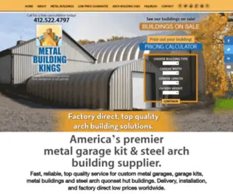 Metalgaragekits.com(Metal garage kits) Screenshot