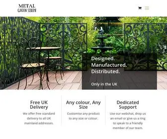 Metalgardenscreen.co.uk(Metal Garden Screen) Screenshot