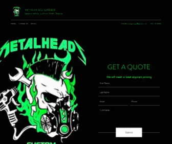 Metalheadzgarage.com(Metalheadz garage) Screenshot