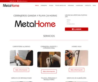 Metalhome.es(Cerrajeros Gandia 24Horas) Screenshot