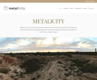 Metalicity.com.au(Home) Screenshot