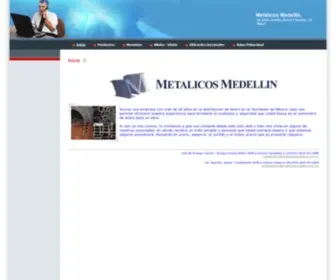 Metalicosmedellin.com.mx(Metálicos Medellín) Screenshot