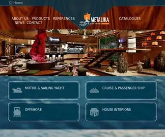 Metalika.si(Ship & yacht interiors) Screenshot