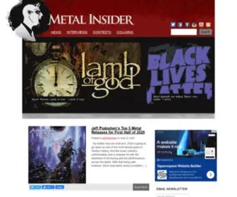 Metalinsider.net(Metal Insider) Screenshot