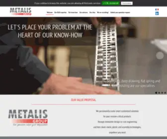 Metalis-Group.com(METALIS, global subcontractor in stamping) Screenshot