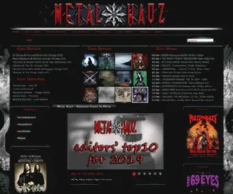 Metalkaoz.com(Metal Kaoz) Screenshot