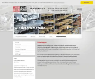 Metall-Disch.de(Metall Disch GmbH &amp; Co. KG) Screenshot