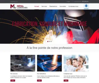 Metallaroche.com(Métal Laroche offre une gamme de services complets) Screenshot