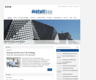 Metallbau-Online.info(Das Fachmagazin für Unternehmer der Metall) Screenshot