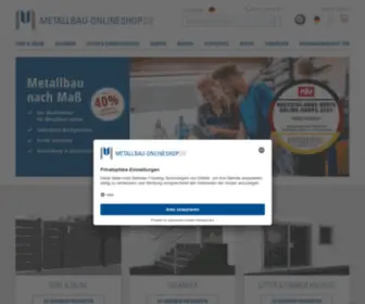 Metallbau-Onlineshop.de(Metallbauprodukte nach Maß) Screenshot