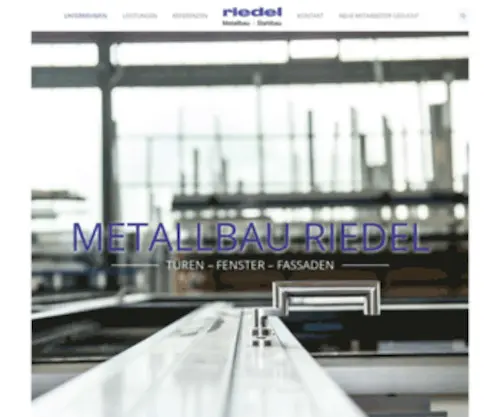 Metallbau-Riedel.de(Unternehmen) Screenshot