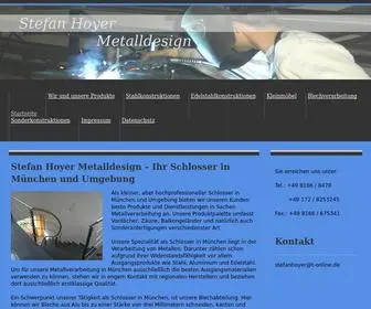 Metalldesign-Stefan-Hoyer.de(Schlosser & Metallverarbeitung M) Screenshot