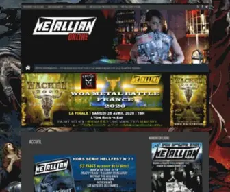 Metallian.net(METALLIAN Magazine) Screenshot