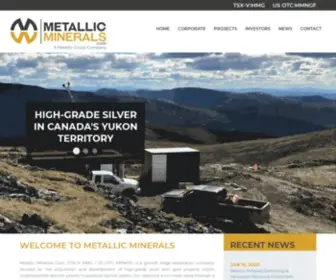 Metallic-Minerals.com(Metallic Minerals Corporation) Screenshot