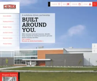 Metallic.com(Metallic Building Systems) Screenshot