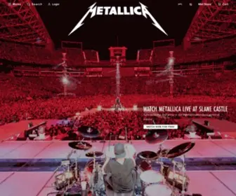Metallica.com(Metallica Metallica) Screenshot