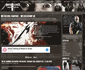 Metallicamp.de(Die Metallica Fanpage) Screenshot