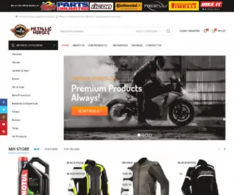 Metallichorses.com(Premium motorcycle gears and accessories) Screenshot