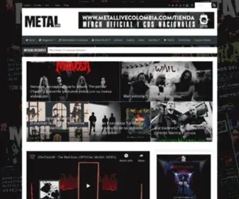 Metallivecolombia.com(Metal Live Colombia Magazine) Screenshot