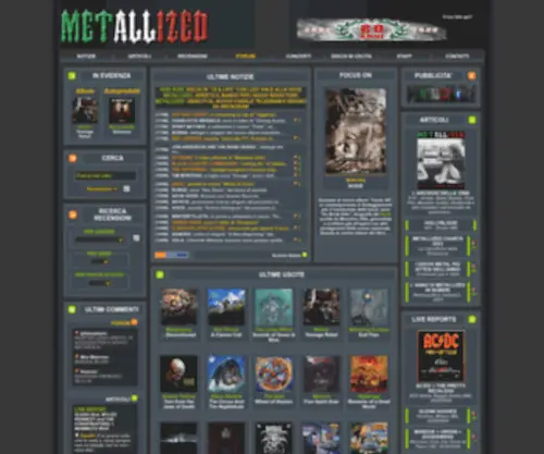 Metallized.it(Webzine Metal) Screenshot
