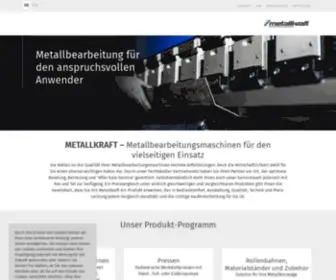 Metallkraft-Maschinen.de(METALLKRAFT) Screenshot