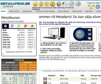 Metallpris.se(Sälja silver) Screenshot