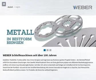 Metallschleifmaschine.de(WEBER Metallschleifmaschinen) Screenshot