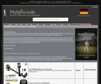 Metallsonde.de(Metalldetektoren kaufen) Screenshot