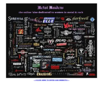 Metalmaidens.com(Metal) Screenshot