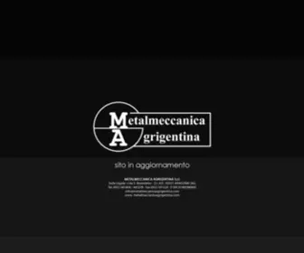 Metalmeccanicaagrigentina.it(Sito in aggiornamento) Screenshot