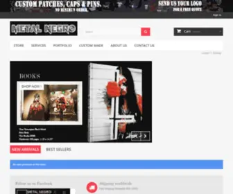 Metalnegro.com(Check out biggest collection of your favorite metal patches. We offer a variety of styles) Screenshot