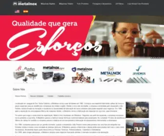 Metalnox.com.br(Ferragens, brindes, presentes, vidros e sublimação de produtos) Screenshot