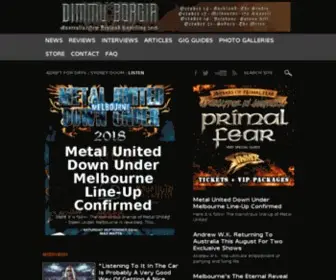 Metalobsession.net(HTML Backgorund Color) Screenshot