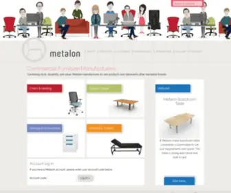 Metalon.co.nz(Commercial Furniture Manufacturers in Dunedin) Screenshot