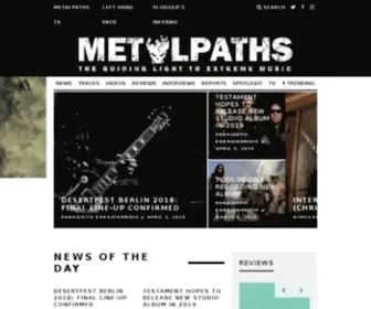 Metalpaths.com(The Guiding Light To Extreme Music / News) Screenshot