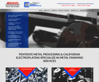 Metalprocessing.com(Metal Processing & Electroplating Services) Screenshot