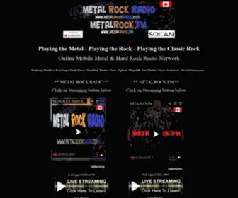 Metalrock.fm(Online Mobile Metal Rock Radio Network) Screenshot