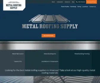 Metalroofingsupply.org(Metal Roofing Supply and Manufacturing) Screenshot