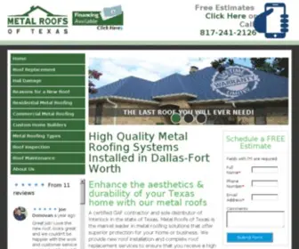 Metalroofsoftexas.com(Metal Roofs of Texas) Screenshot