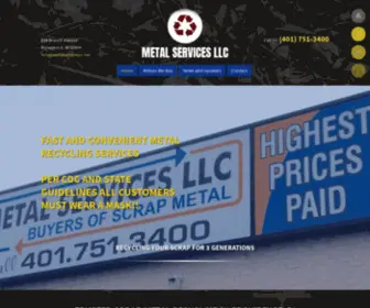 Metalservicesri.net(Innovative Scrap Metal) Screenshot