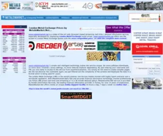 Metalsmarket.net(London metal exchangetm real) Screenshot
